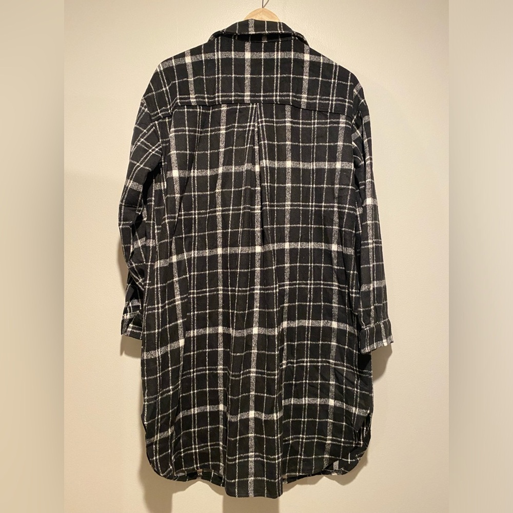Plaid Long Shacket - image 4